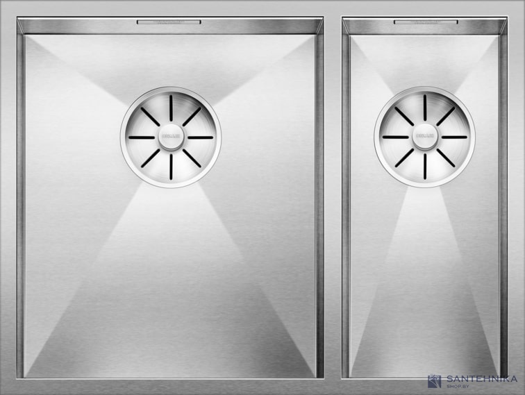 Кухонная мойка Blanco Zerox 340/180-U (левая, зеркальная полировка)