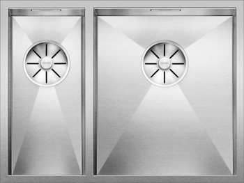 Кухонная мойка Blanco Zerox 340/180-U (правая, зеркальная полировка) - фото