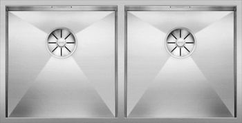 Кухонная мойка Blanco Zerox 400/400-U (зеркальная полировка) - фото