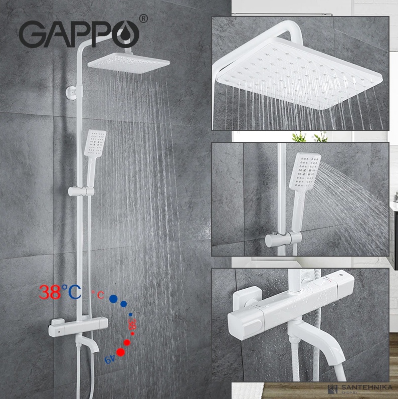 Душевая система для ванны Gappo G2491-8