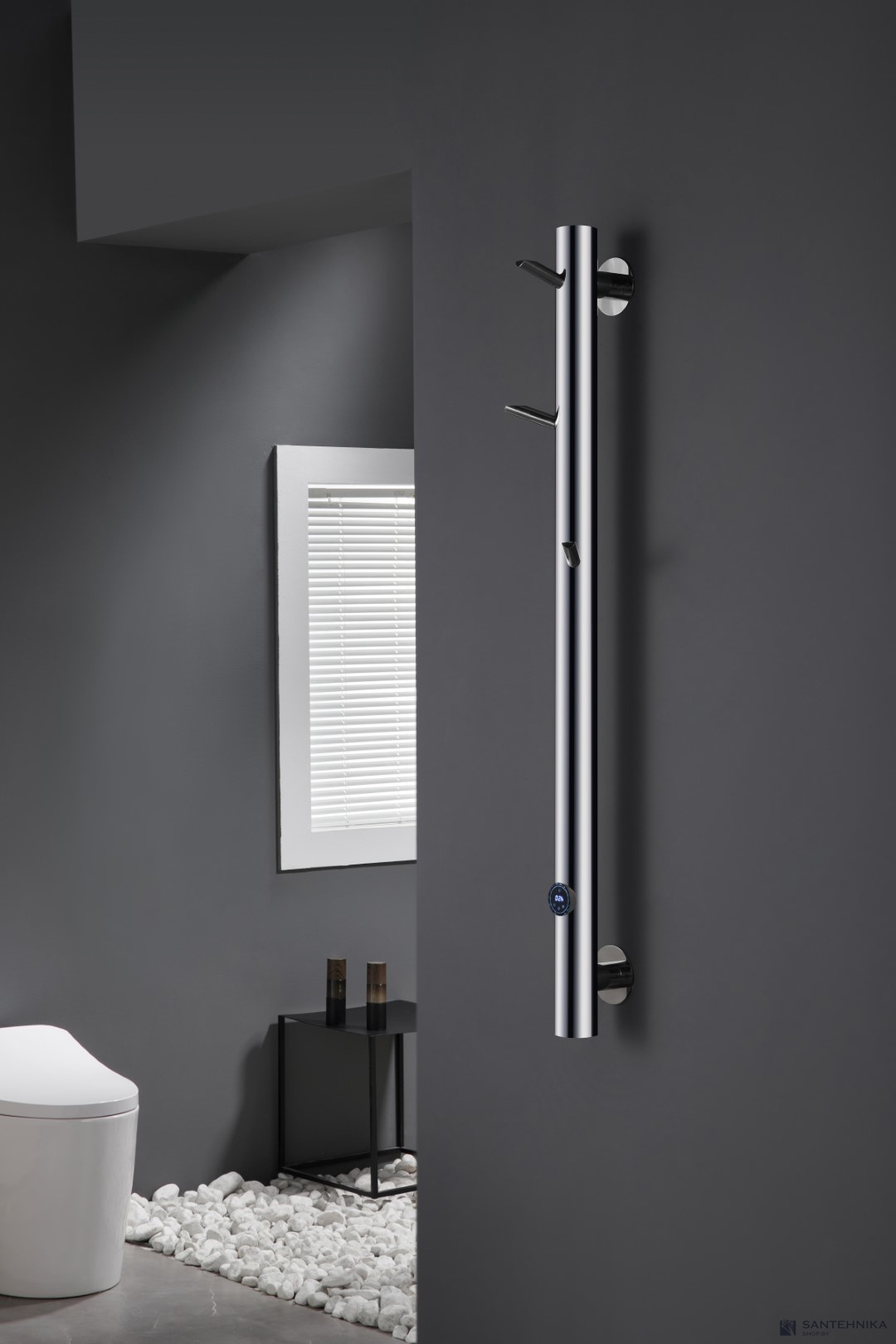 Полотенцесушитель электрический Boheme Oak 724-CR, хром