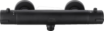 Смеситель для душа с термостатом Laveo Termico BAT 74TD, черный матовый - фото